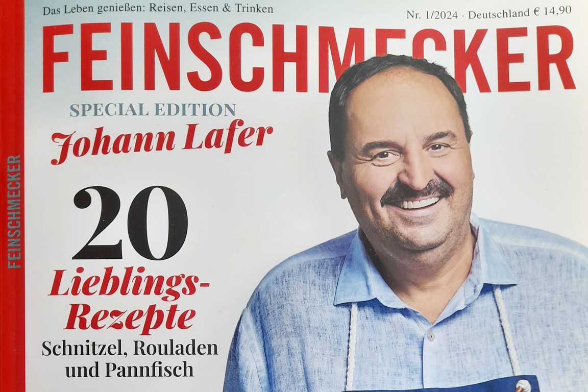 Special-Edition Johann Lafer - Feinschmecker Magazin - Essigmanufaktur zur Freiheit