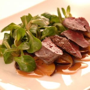 Gebratene Geflügelleber mit Feldsalat und meinDressing ZWETSCHGE